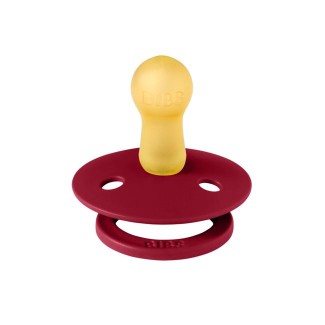 Bibs - suzeta colour latex, tetina rotunda, 6 luni +-ruby bbb200263c
