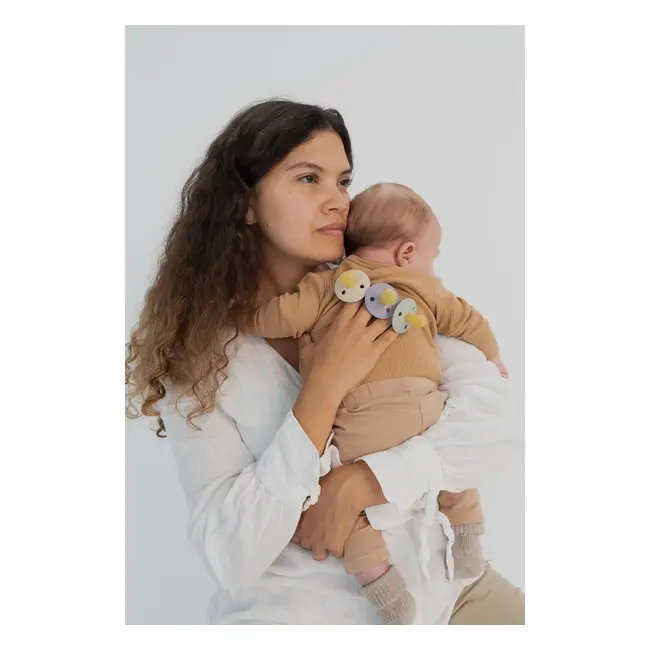 Bibs - suzeta colour latex, tetina simetrica, 0 luni +-blush bbb121244c