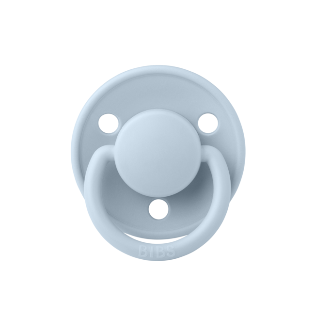 Bibs - suzeta de lux silicon, tetina rotunda, marime universala (0-3 ani)-baby blue bbb1010231c