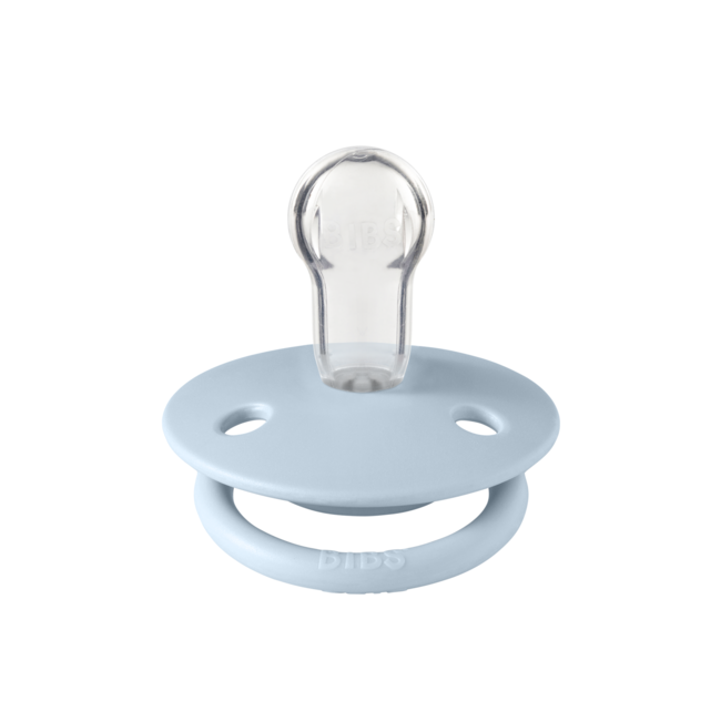 Bibs - suzeta de lux silicon, tetina rotunda, marime universala (0-3 ani)-baby blue bbb1010231c