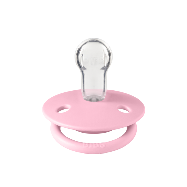 Bibs - suzeta de lux silicon, tetina rotunda, marime universala (0-3 ani)-baby pink bbb1010234c