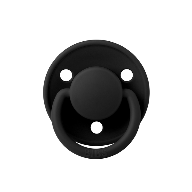 Bibs - suzeta de lux silicon, tetina rotunda, marime universala (0-3 ani)-black bbb1010210c