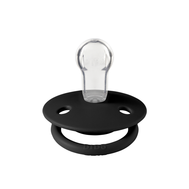 Bibs - suzeta de lux silicon, tetina rotunda, marime universala (0-3 ani)-black bbb1010210c