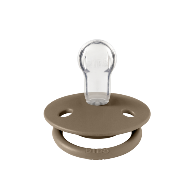 Bibs - suzeta de lux silicon, tetina rotunda, marime universala (0-3 ani)-dark oak bbb1010243c