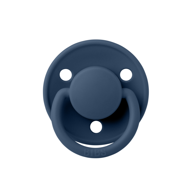 Bibs - suzeta de lux silicon, tetina rotunda, marime universala (0-3 ani)-steel blue bbb1010280c