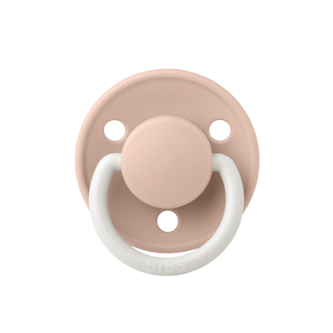 Bibs - suzeta fosforescenta de lux glow latex, tetina rotunda, 0 luni +-blush bbb1110256c