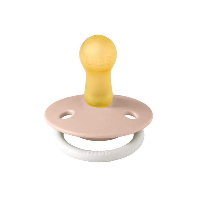 Bibs - suzeta fosforescenta de lux glow latex, tetina rotunda, 6 luni +-blush bbb1210256c