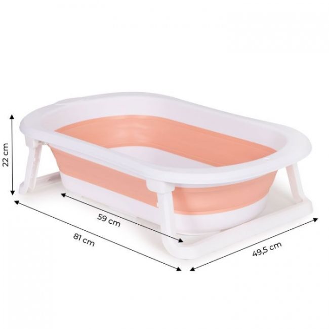Cadita de baie cu dop de scurgere ecotoys ha-b27 - roz edeediha-b27pink