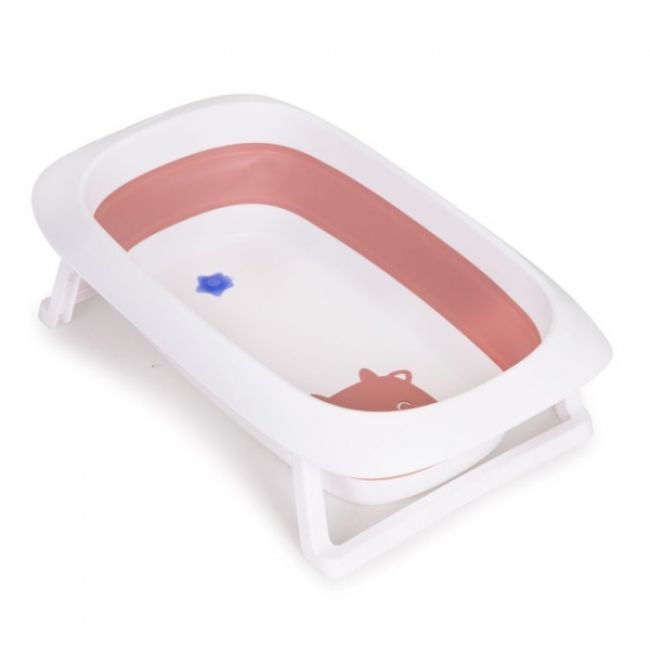 Cadita de baie cu dop de scurgere ecotoys ha-b31 - roz edeediha-b31pink
