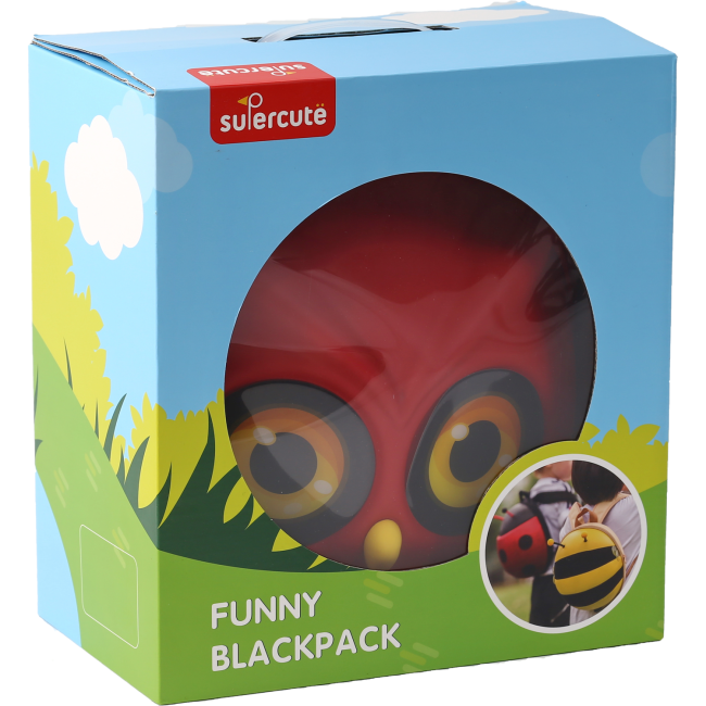 Ghiozdan prescolari Bufnita Supercute EBS825 BBJEBS825_Rosu