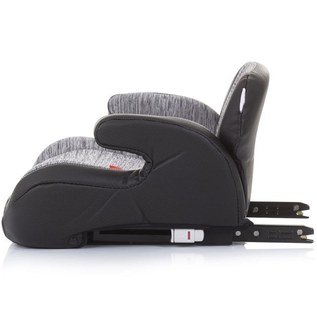 Inaltator auto chipolino trono grey melange cu sistem isofix hubsdktr0233gm