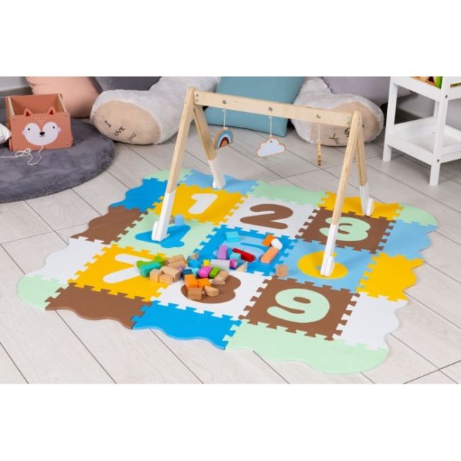 Salteluta de joaca din spuma eva, educativa, cu 25 de piese ecotoys 32511 - multicolor edeedi32511