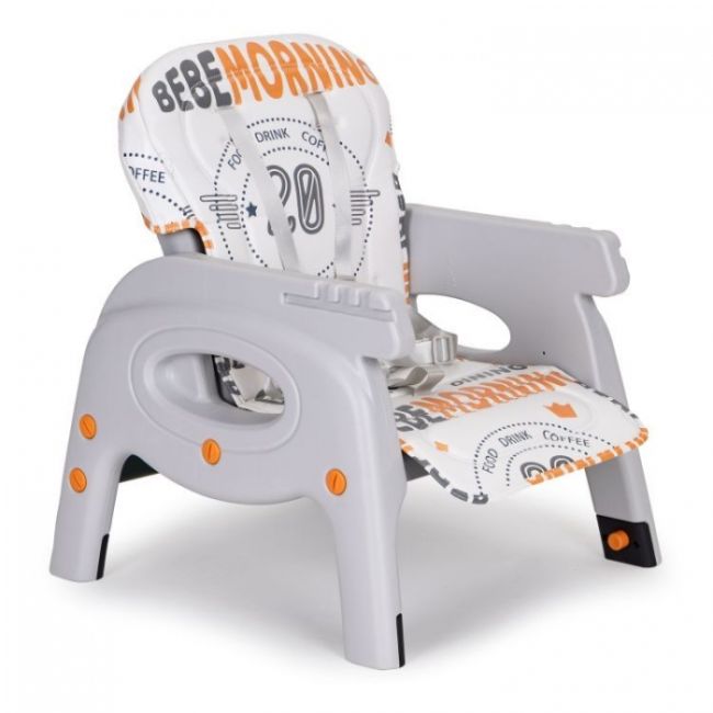 Scaun de masa 2 in 1 pentru copii ecotoys ha-033 - portocaliu edeediha-033orange