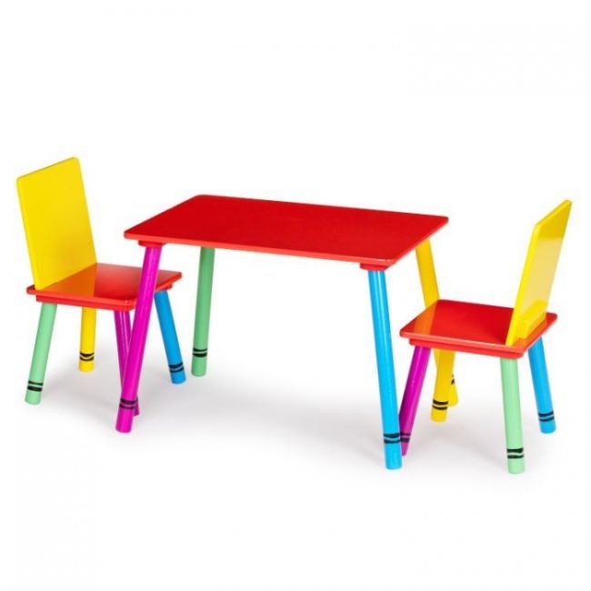 Set de masa cu doua scaune pentru copii ecotoys zkb-10 edeedizkb-10