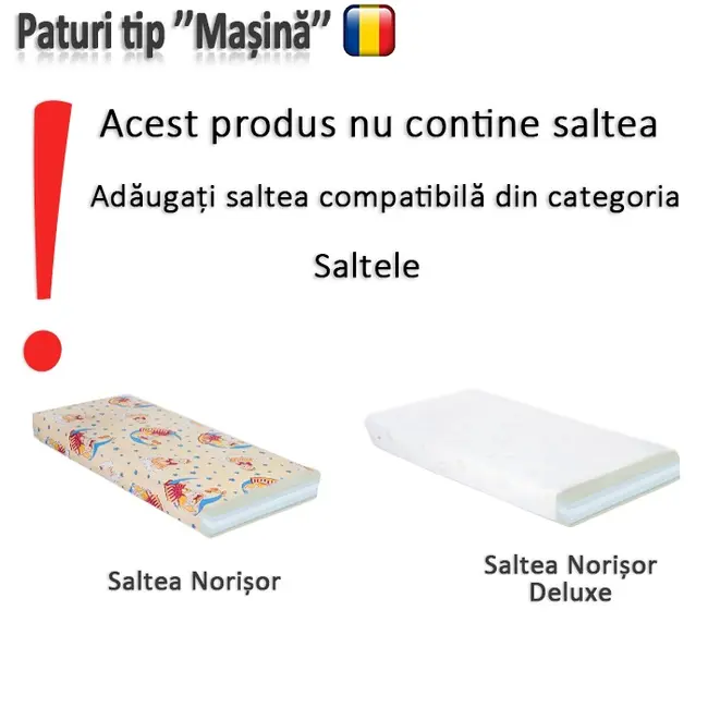 Pat tip Masina model Hero pentru baieti 2-16 ani - PC-P-SPM-HER-90