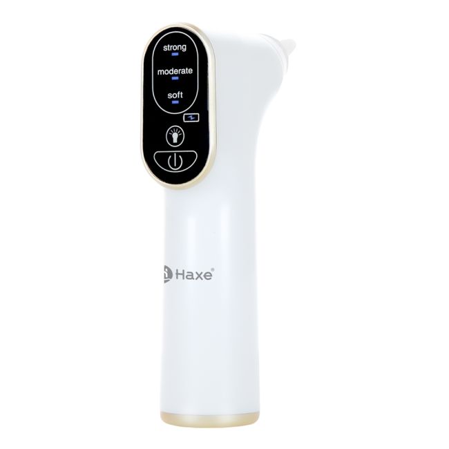 Aspirator nazal electric silentios cu trei niveluri de aspiratie haxe hx212, 2 varfuri nou-nascut, 2 varfuri 1+ ani, lumina precizie noapte lvtkhx212
