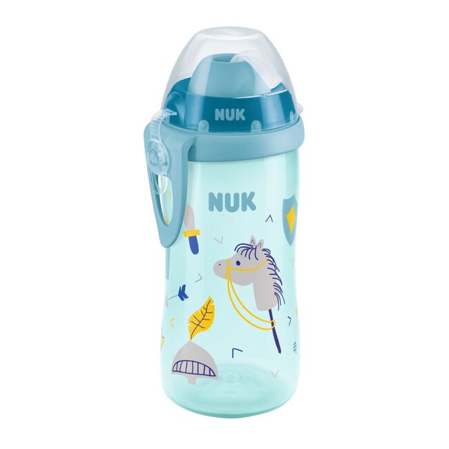 Cana Nuk Flexi 300 ml cu pai moale de la 12 luni Bleu ERFMAR-N5083
