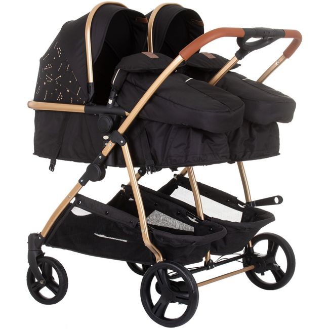 Carucior gemeni chipolino duo smart 3 in 1 ebony hubst-kbds02301eb