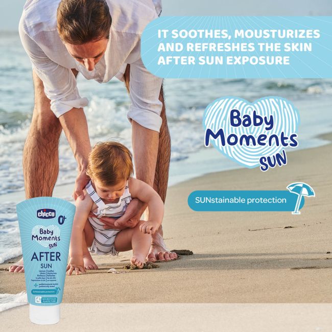 Crema protectie dupa plaja Chicco Baby Moments, 150 ml, 0 luni+ CHC11261-9