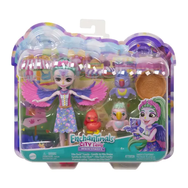 ENCHANTIMALS CITY TAILS MAIN STREET FAMILIA FILIEI FINCH VIVMTHKN15