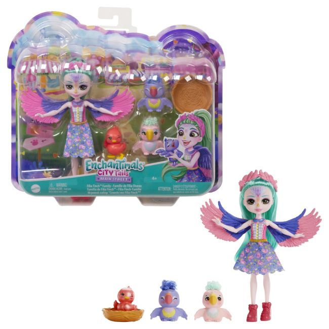 ENCHANTIMALS CITY TAILS MAIN STREET FAMILIA FILIEI FINCH VIVMTHKN15