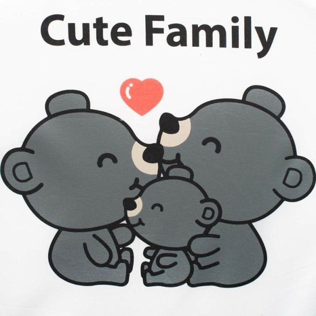 Fotoliu din burete pentru copii, Din tesatura minky, Cute Family, New Baby, 9 luni - 5 ani, Cu Husa detasabila, Gray BYN41222