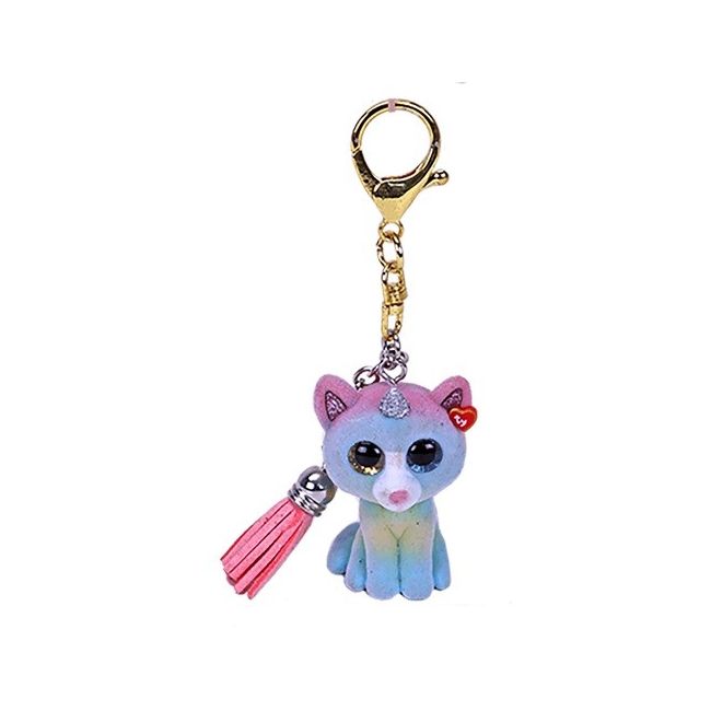 PLUS BRELOC TY 8.5CM MINI BOOS HEATHER PISICUTA CU CORN VIVTY25059