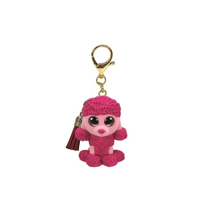 PLUS BRELOC TY 8.5CM MINI BOOS PATSY POODLE ROZ VIVTY25073