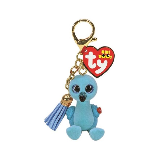 PLUS BRELOC TY 8.5CM MINI BOOS WILLIAM FLAMINGO ALBASTRU VIVTY25063