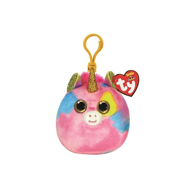 PLUS BRELOC TY 8.5CM SQUISHY BEANIES FANTASIA UNICORN MULTICOLOR VIVTY39572