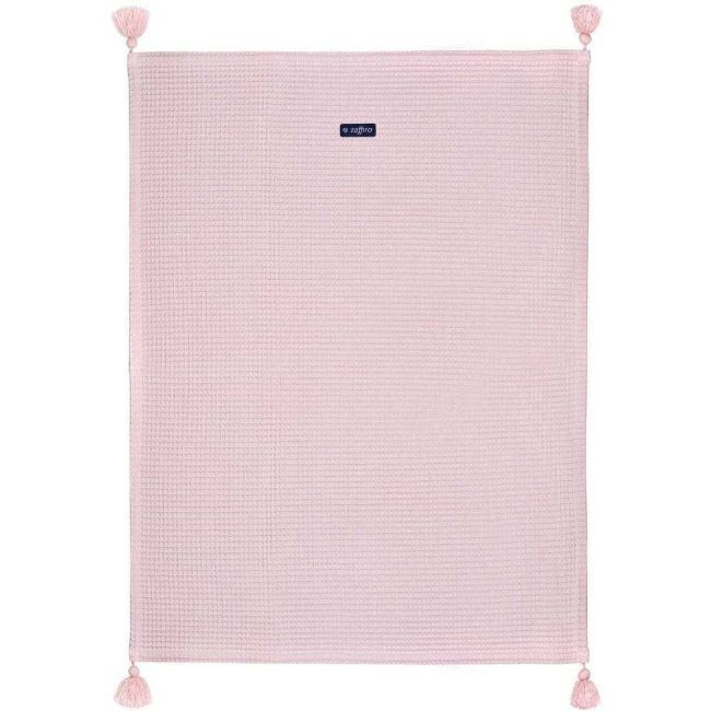 Patura de waffle bumbac 75 x 100 cm Womar Zaffiro AN-3ZKV-012 BBJAN-3ZKV-012_Roz