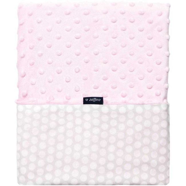 Paturica bebelusi Minky 75x100 Womar Zaffiro AN-MK-01 BBJAN-MK-01_Roz/Gri Deschis