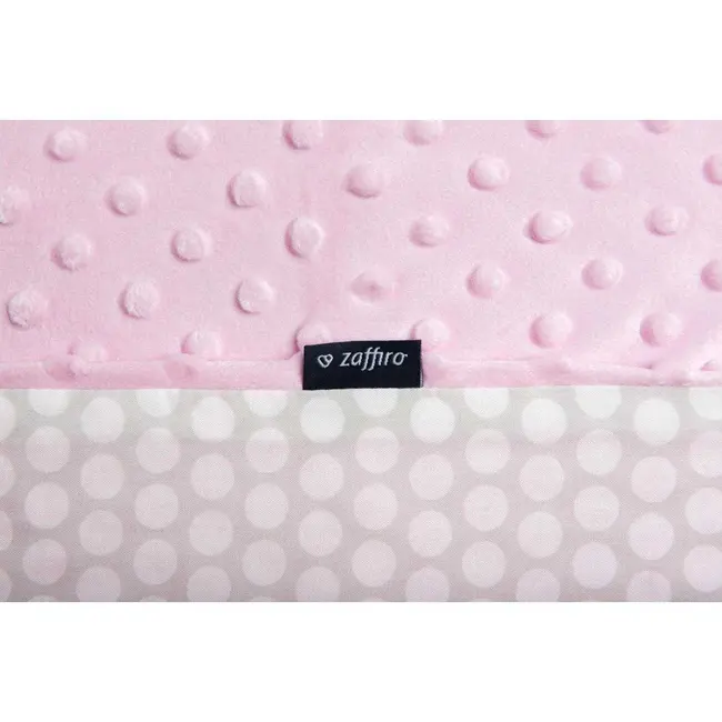 Paturica bebelusi Minky 75x100 Womar Zaffiro AN-MK-01 BBJAN-MK-01_Roz/Gri Deschis