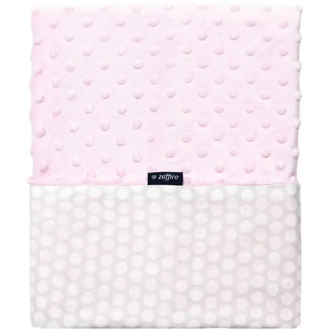 Paturica bebelusi Minky 75x100 Womar Zaffiro AN-MK-01 BBJAN-MK-01_Roz/Gri Deschis