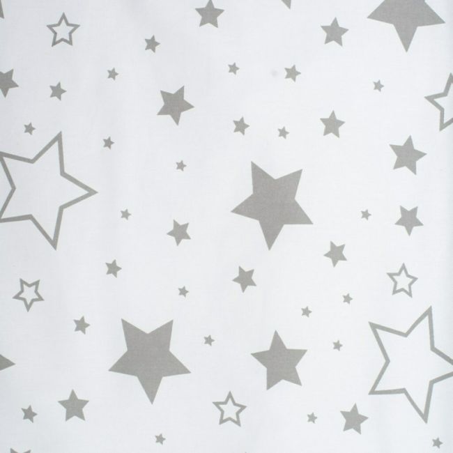 Paturica cu doua fete, Dimensiune mare 80x102 cm, Din materiale certificate Oeko Tex Standard 100, New Baby, Waffle white stars BYN43929