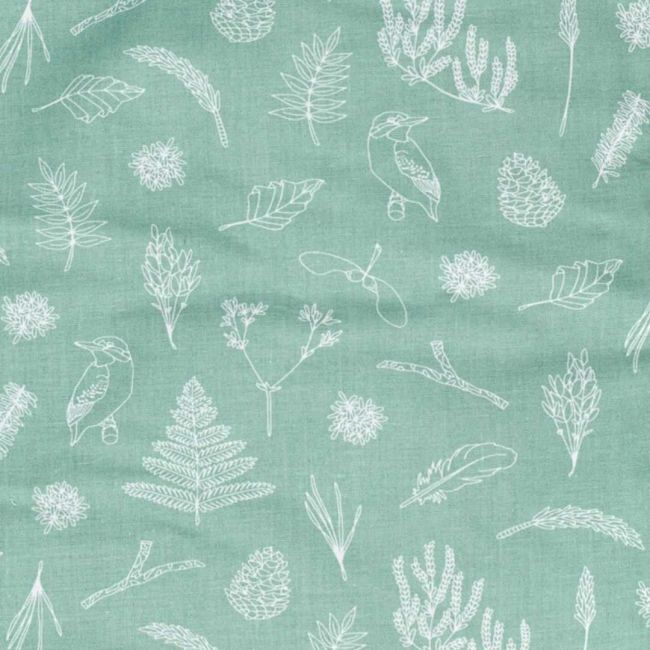 Port Bebe bumbac 5 in 1 Womar Zaffiro KO-3ZB-069 BBJKO-3ZB-069_Mint Birds