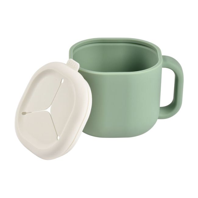Recipient silicon pentru gustari Beaba Sage Green ERFB913564