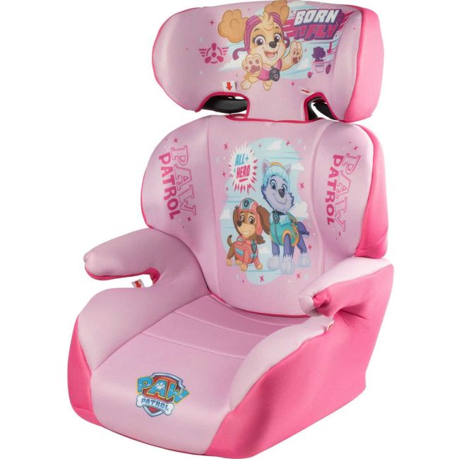 Scaun auto Paw Patrol Girl 15 - 36 kg cu tetiera reglabila Eurasia CZ11057 BBJCZ11057_Roz