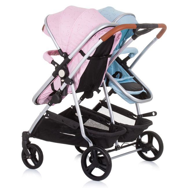 Carucior gemeni chipolino duo smart 2 in 1 rose water sky hubkbds02305rs