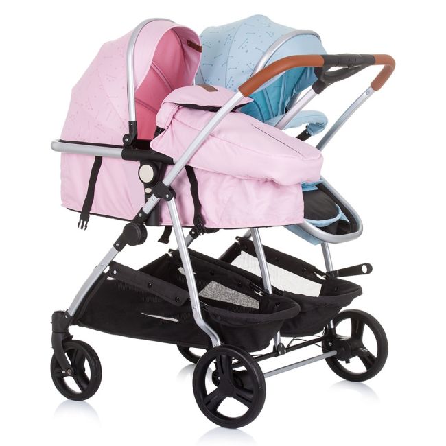 Carucior gemeni chipolino duo smart 2 in 1 rose water sky hubkbds02305rs