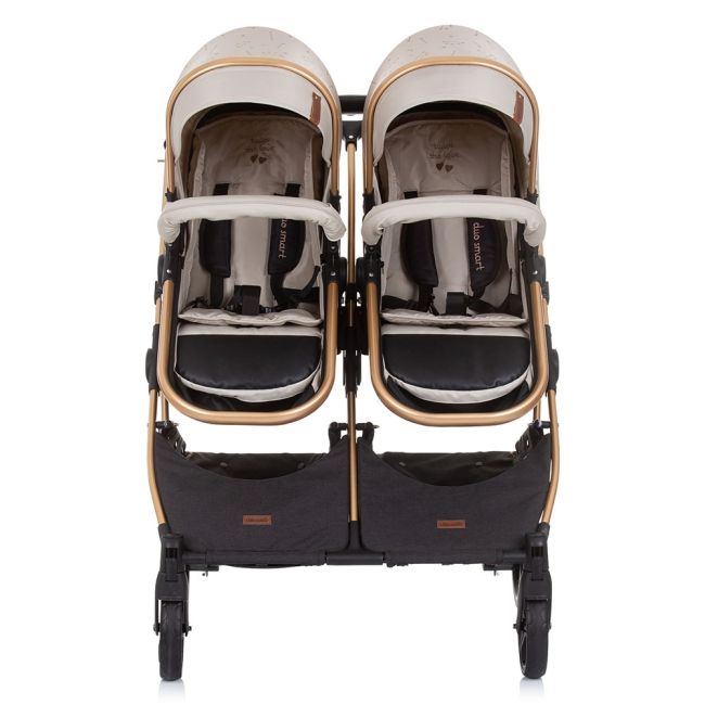 Carucior gemeni chipolino duo smart 2 in 1 sand hubkbds02303sa
