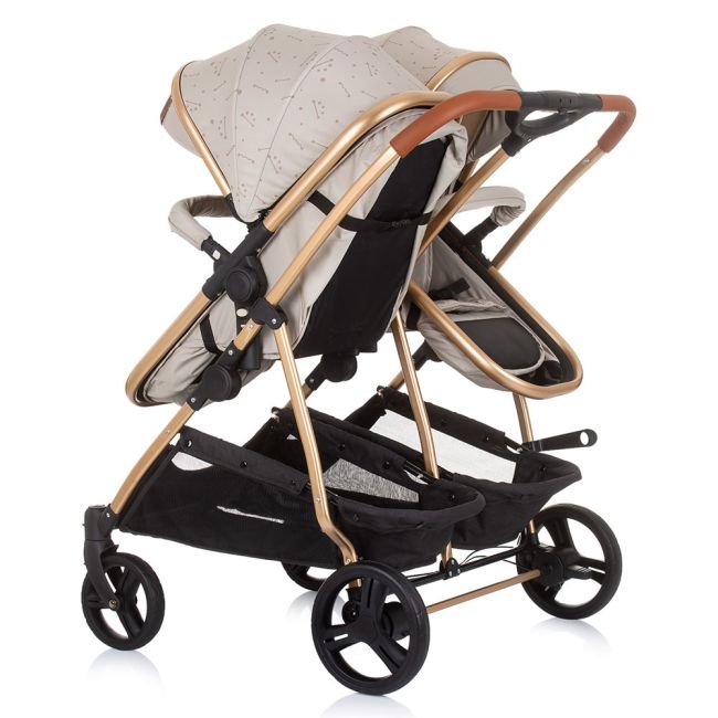 Carucior gemeni chipolino duo smart 2 in 1 sand hubkbds02303sa