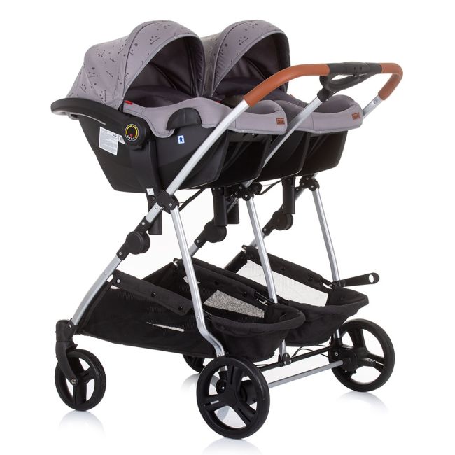 Carucior gemeni chipolino duo smart 3 in 1 graphite hubst-kbds02302gt