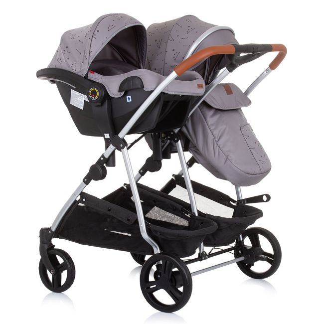 Carucior gemeni chipolino duo smart 3 in 1 graphite hubst-kbds02302gt