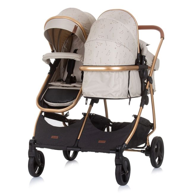 Carucior gemeni chipolino duo smart 3 in 1 sand hubst-kbds02303sa