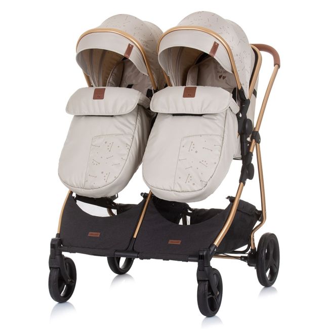 Carucior gemeni chipolino duo smart 3 in 1 sand hubst-kbds02303sa