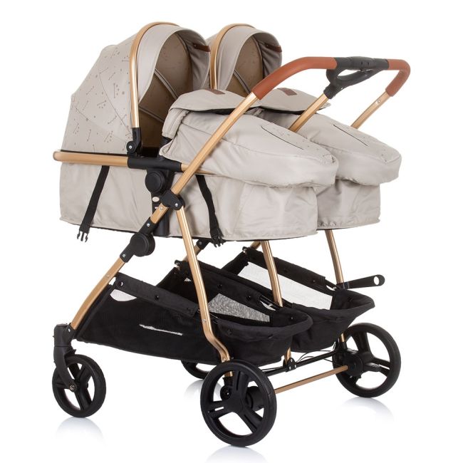 Carucior gemeni chipolino duo smart 3 in 1 sand hubst-kbds02303sa