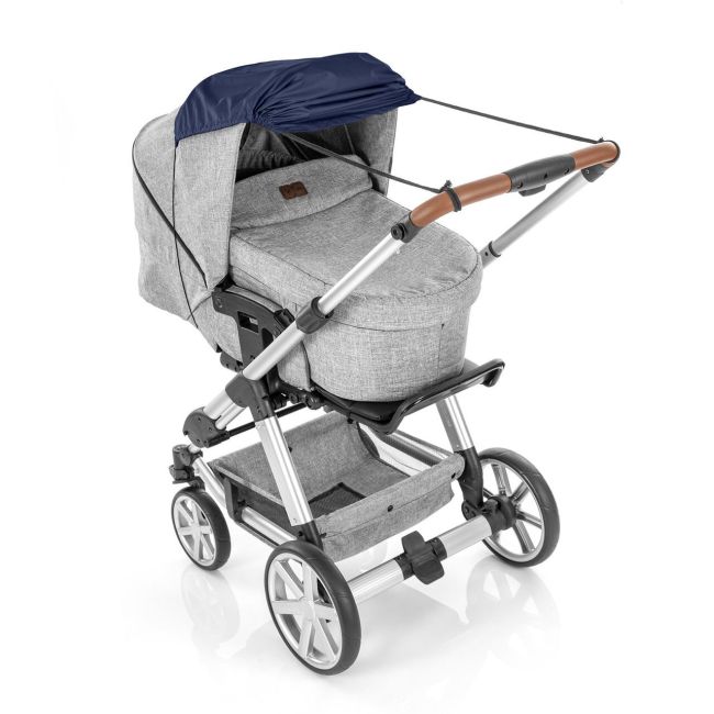 Copertina pentru protectie solara UV 50+, parasolar pentru carucior de copii, model universal, bleumarin, Reer ShineSafe Bleu 84213