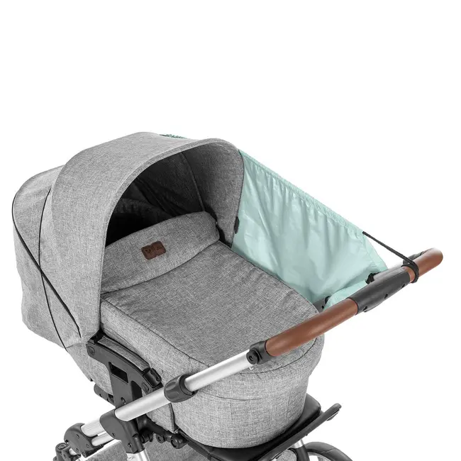 Copertina pentru protectie solara UV 50+, parasolar pentru carucior de copii, model universal, verde menta, Reer ShineSafe Mint 84223