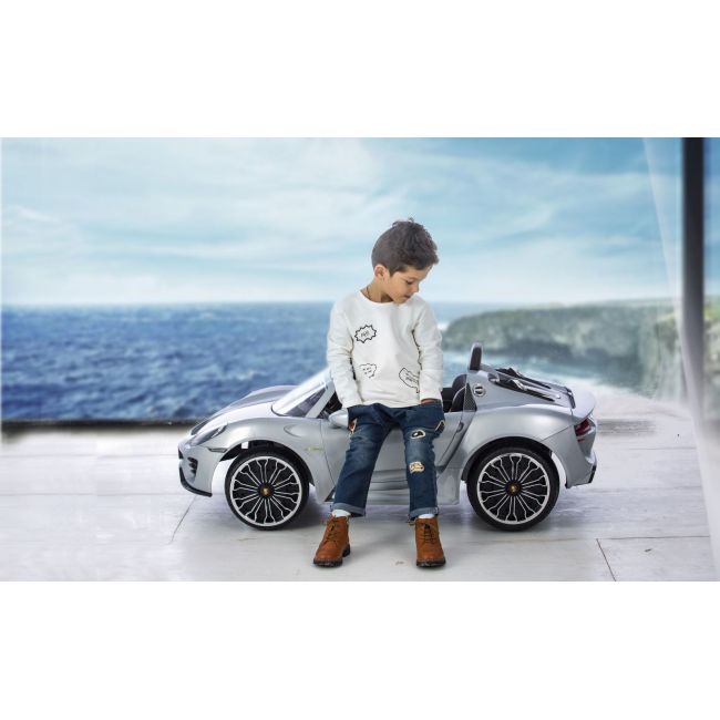 Masina electrica copii porche 918 spyder, 12v, cu telecomanda funk4338006